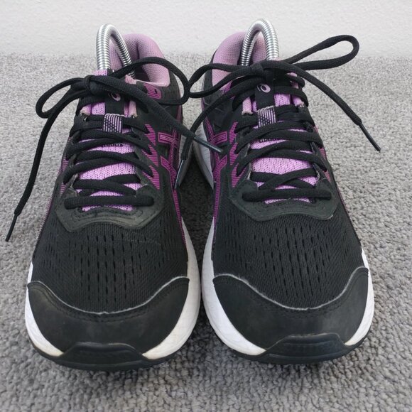 ASICS Gel Contend 8 Womens Size 9.5 Running Shoes Low Top Black Purple 1012B320 - Picture 5 of 10